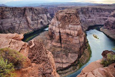 Rock formations in water
