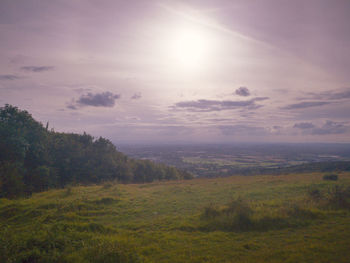 Scenic view of landscape against sky