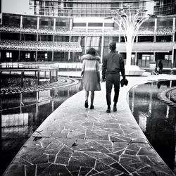 Full length of woman standing in city