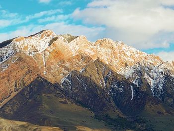 Scenic view of the utah mountains 