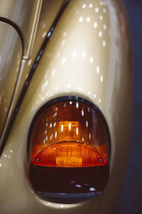 Reflection of illuminated light on glass