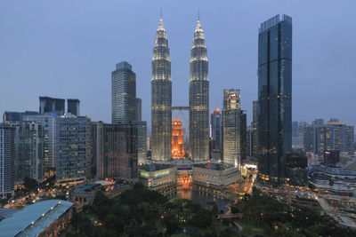 Skyscrapers in city