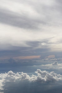 Low angle view of clouds in sky