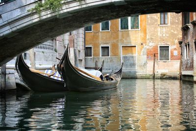 Boats in canal