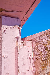 Low angle view of built structure against clear sky