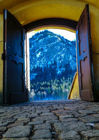 Empty entrance of building