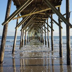 Pier on sea