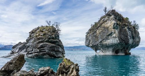 Panoramic view of sea against sky