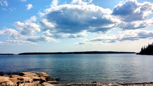 Scenic view of sea against sky