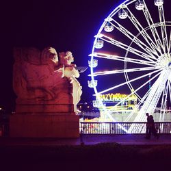 Carousel in amusement park