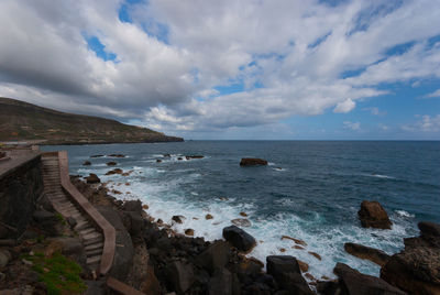 Scenic view of sea against sky