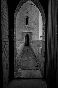 Corridor of old building