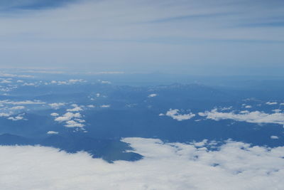 Aerial view of cloudscape against sky