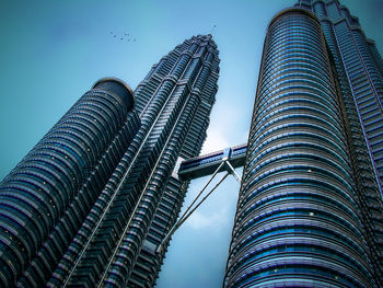 Low angle view of modern building against sky