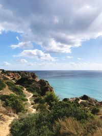 Scenic view of sea against sky