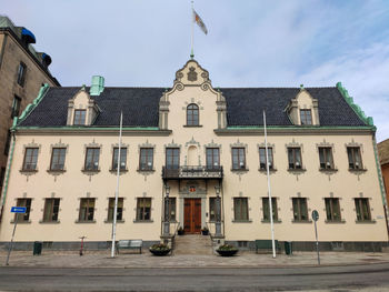 Low angle view of building against sky