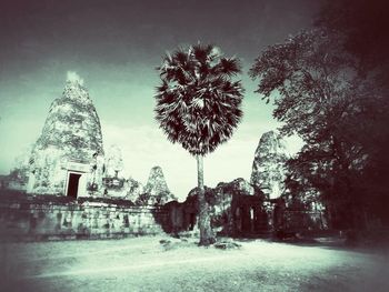 Built structure with trees in background