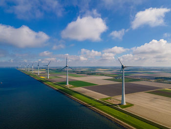 Scenic view of land against sky