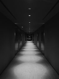 Empty corridor in building