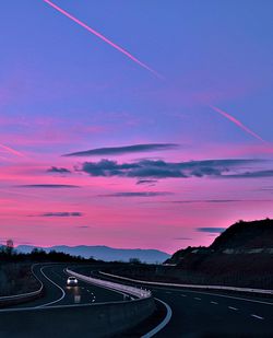 Motorway at sunshine