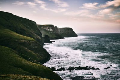 Lubanzi village coastline landscape, late afternoon.