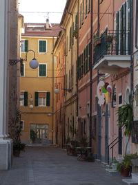 Street amidst buildings in town