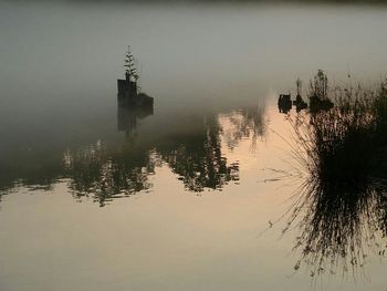 Reflection of clouds in water