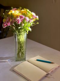 Close-up of vase on table