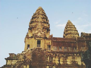 Low angle view of temple