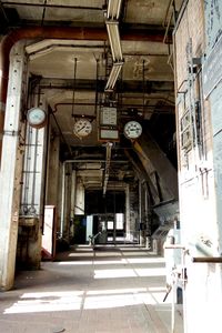 Interior of abandoned building