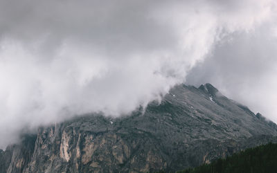 Storm clouds in the mountains 