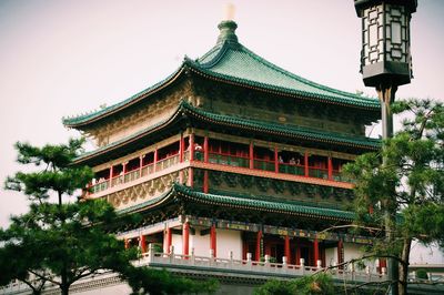 Low angle view of temple