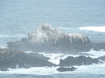 Rocks in sea