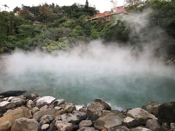 View of waterfall