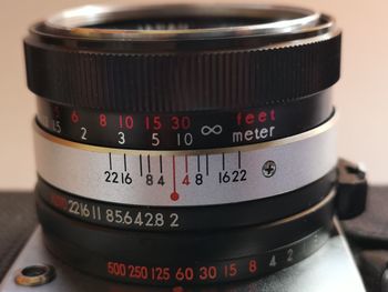 Details of old vintage camera