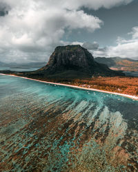 Aerial view of sea