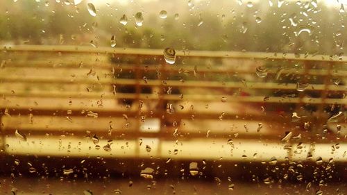 Water drops on glass window