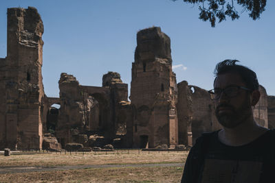 Selfie at caracalla baths, rome