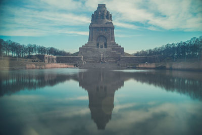 Reflection of clouds in water