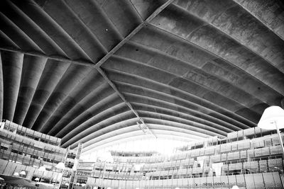 Low angle view of buildings ceiling