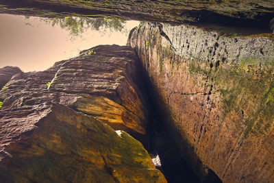 Scenic view of rock formation