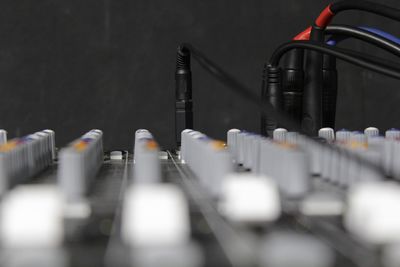 Close-up of machine part