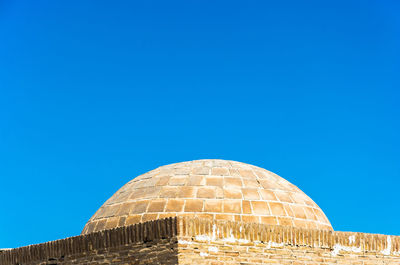 Low angle view of cathedral against blue sky