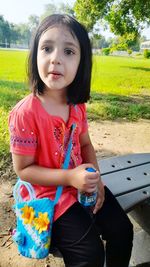 Portrait of cute girl