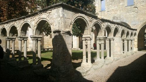 Panoramic view of old building