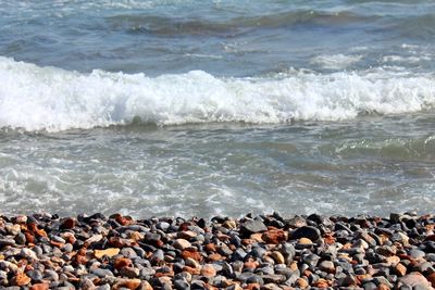 Scenic view of sea waves