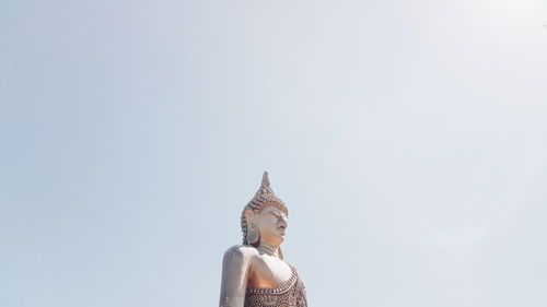 Low angle view of statue of buddha