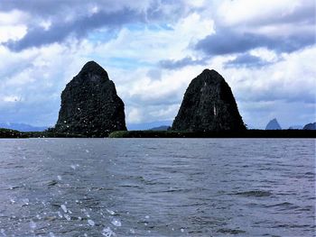 Panoramic view of sea against sky