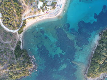 Aerial view of sea