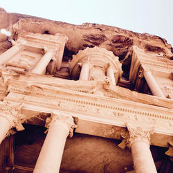 Low angle view of historic building against sky